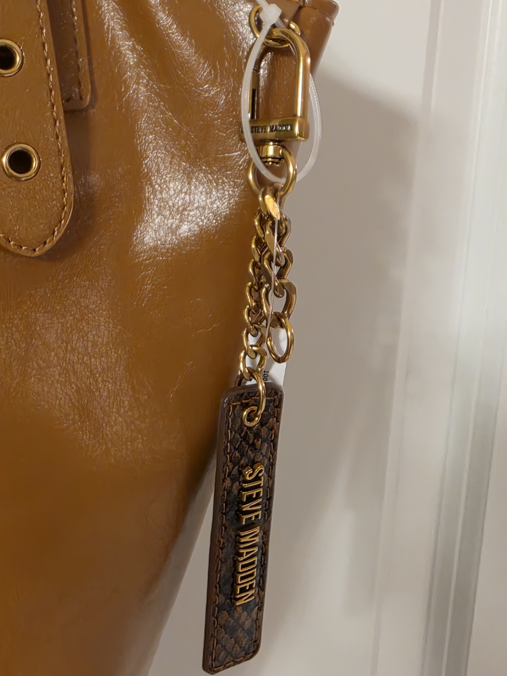 Steve Madden NWT Ochre Bnarel Tan Shoulder Tote Bag MSRP$118 - Picture 2 of 8